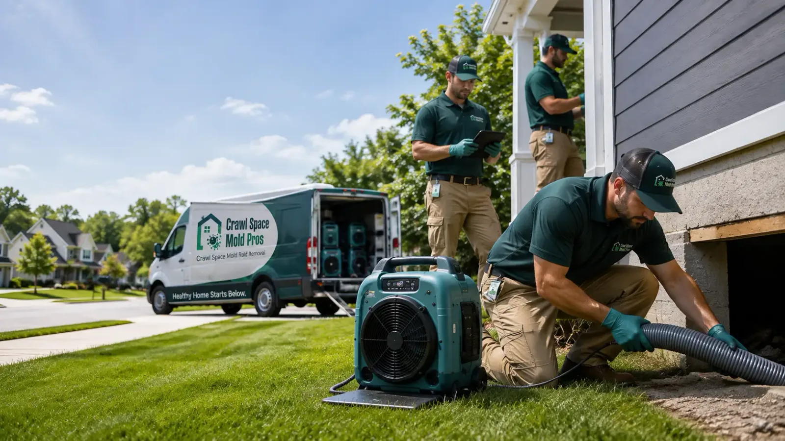 Crawl Space Mold Removal in Van Meter, IA